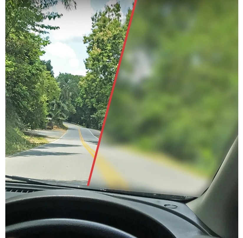 Bộ Dụng Cụ Vệ Sinh Kính Xe Hơi, Cây Lau Kính Đa Năng + Dung Dịch Làm Sạch, Chống Ố Mờ 150ml