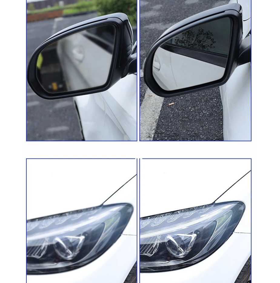 Bộ Dụng Cụ Vệ Sinh Xe Hơi Cây Lau Kính & Dung Dịch Làm Sạch Kính Xe, Chống Ố Chống Mờ