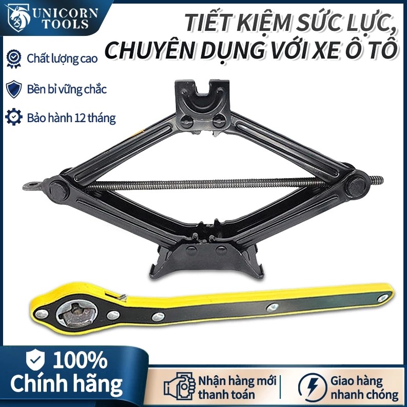 Bộ Kích Gầm Ô Tô 2.5 Tấn – Kích Thay Lốp Xe Hơi Đòn Bẩy Nâng Gầm Dễ Dàng, An Toàn, Bền Bỉ
