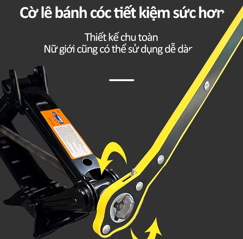 Bộ Kích Gầm Ô Tô Đa Năng – Dụng Cụ Thay Lốp Xe Hơi Có Đòn Bẩy Nâng Gầm Dễ Dàng, Tải Trọng 1.5 – 2.5 Tấn