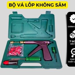 Bộ Vá Lốp Không Săm Cho Xe Máy, Ô Tô, Xe Điện, Bộ Súng Vá Nấm Chuyên Dụng