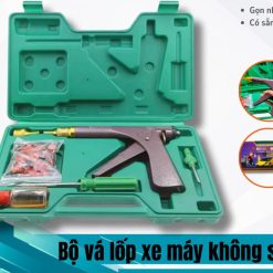 Bộ Vá Lốp Không Săm Cho Xe Máy, Ô Tô, Xe Điện, Bộ Súng Vá Nấm Chuyên Dụng