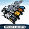 Bơm Đạp Chân 2 Ống KIRITO – Trang Bị Đồng Hồ Áp Suất Chuẩn Xác Cho Các Dòng Xe