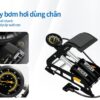 Bơm Đạp Chân 2 Ống Wisezen – Bơm Đa Năng Cho Xe Đạp, Xe Máy, Ô Tô Kèm Đồng Hồ Áp Suất Chuẩn Xác