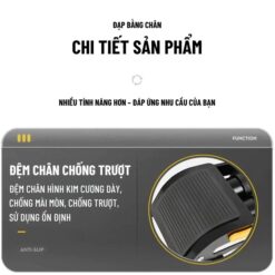 Bơm Đạp Chân 2 Ống Wisezen – Bơm Đa Năng Cho Xe Đạp, Xe Máy, Ô Tô Kèm Đồng Hồ Áp Suất Chuẩn Xác