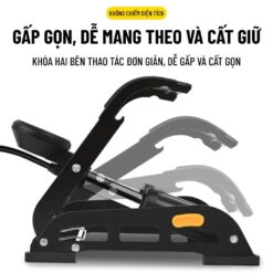 Bơm Đạp Chân 2 Ống Wisezen – Bơm Đa Năng Cho Xe Đạp, Xe Máy, Ô Tô Kèm Đồng Hồ Áp Suất Chuẩn Xác