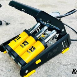 Bơm Đạp Chân Cho Xe Đạp, Xe Máy, Ô Tô Kirito Japan Cao Cấp 3 Xilanh Siêu Nén