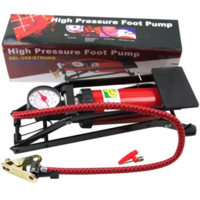 Bơm Đạp Chân Mini Đa Năng Cho Xe Đạp, Xe Máy, Ô Tô – Nhỏ Gọn, Bền Bỉ