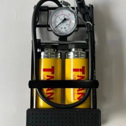 Bơm Đạp Chân USA Standard T-Man – Hai Ống Siêu Mạnh, Đa Năng Cho Ô Tô, Xe Máy, Xe Đạp