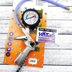 Bơm Đồng Hồ Ô Tô, Xe Máy Tích Hợp Đồng Hồ Đo Áp Suất Lốp Chính Xác, Bền Bỉ