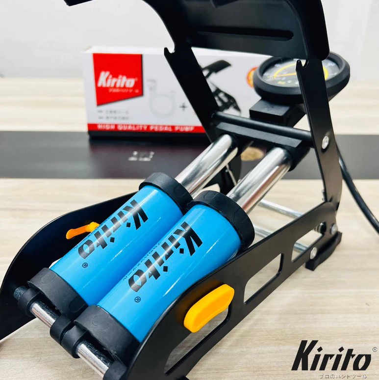 Bơm Hơi Đạp Chân Kapusi Dòng Bơm Mini 1 Xilanh, 2 Xilanh Mạnh Mẽ Cho Xe Máy, Xe Đạp, Ô Tô, Đồ Bơm Hơi