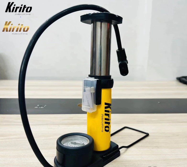 Bơm Hơi Đạp Chân Kapusi Dòng Bơm Mini 1 Xilanh, 2 Xilanh Mạnh Mẽ Cho Xe Máy, Xe Đạp, Ô Tô, Đồ Bơm Hơi