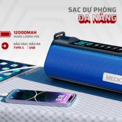 Bơm Lốp Kích Bình Ô Tô V2 4in1 Medicar 12.000mAh – Bơm Lốp, Kích Bình, Sạc Dự Phòng & Đèn Pin Siêu Sáng