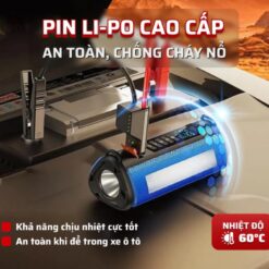 Bơm Lốp Kích Bình Ô Tô V2 4in1 Medicar 12.000mAh – Bơm Lốp, Kích Bình, Sạc Dự Phòng & Đèn Pin Siêu Sáng