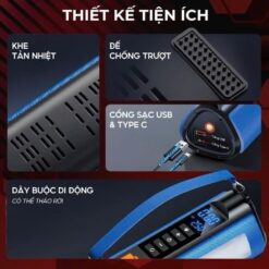 Bơm Lốp & Kích Bình Ô Tô Wisezen 4 in 1 – Đa Năng Bơm, Kích Bình, Sạc Dự Phòng, Đèn Chiếu Sáng