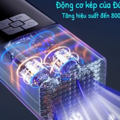 Bơm Lốp Mini Không Dây Dùng Pin, Bơm Ô Tô, Xe Máy, Xe Đạp, Tự Ngắt Thông Minh