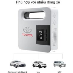 Bơm Lốp Ô Tô 12V–5A Cao Cấp Tự Ngắt Thông Minh, Cắm Tẩu Trực Tiếp Trên Xe