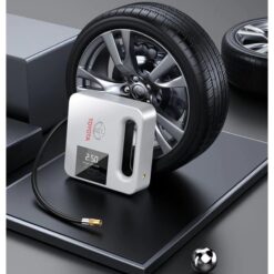 Bơm Lốp Ô Tô 12V–5A Cao Cấp Tự Ngắt Thông Minh, Cắm Tẩu Trực Tiếp Trên Xe