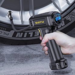 Bơm lốp ô tô – Bơm xe hơi, xe máy, xe đạp cầm tay nhỏ gọn cao cấp