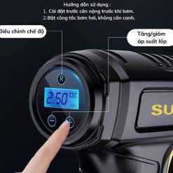 Bơm lốp ô tô – Bơm xe hơi, xe máy, xe đạp cầm tay nhỏ gọn cao cấp