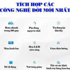 Bơm Lốp Ô Tô Mini Đa Năng AIKESI, Omino, Không Dây – Máy Bơm Hơi Xe Hơi Tự Ngắt Thông Minh 12V