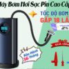 Bơm lốp ô tô sạc pin tự động – Cài đặt sẵn áp suất, dừng khi đầy, vận hành êm ái chỉ 35dB
