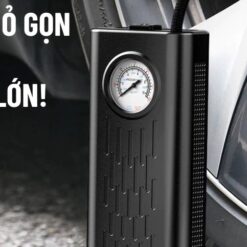 Bơm lốp ô tô sạc pin tự động – Cài đặt sẵn áp suất, dừng khi đầy, vận hành êm ái chỉ 35dB