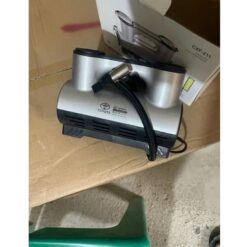 Bơm Lốp Ô Tô Toyota 12V Công Suất Cao – Cho Xe Hơi, Xe Tải Tự Ngắt Khi Đủ Hơi, Đồng Hồ Điện Tử
