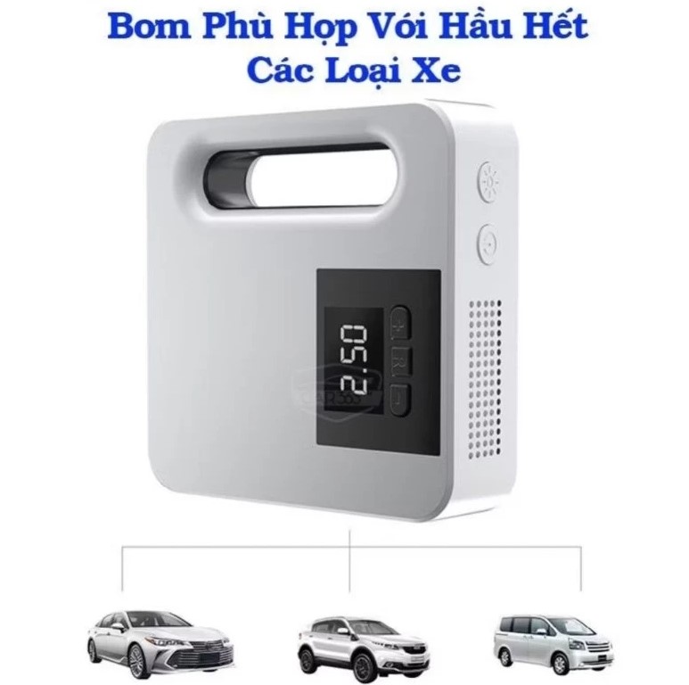 Bơm Lốp Ô Tô Toyota Tự Ngắt Cao Cấp (Công Nghệ Nhật Bản)