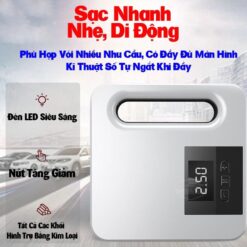 Bơm Lốp Ô Tô, Xe Hơi Điện Tử Tự Ngắt Chính Hãng AIKESI / YOROSHIKO (Có Pin Tích Điện)