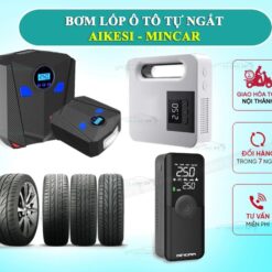 Bơm Lốp Ô Tô, Xe Hơi Điện Tử Tự Ngắt Chính Hãng AIKESI / YOROSHIKO (Có Pin Tích Điện)