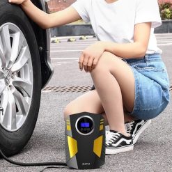 Bơm lốp ô tô, xe máy điện tử tự ngắt SUITU ST-5002 Bơm siêu nhanh, chuẩn áp suất lốp