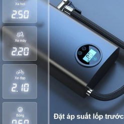 Bơm Lốp Ô tô, Xe máy, Xe đạp Không Dây Cầm Tay Đa năng UTU