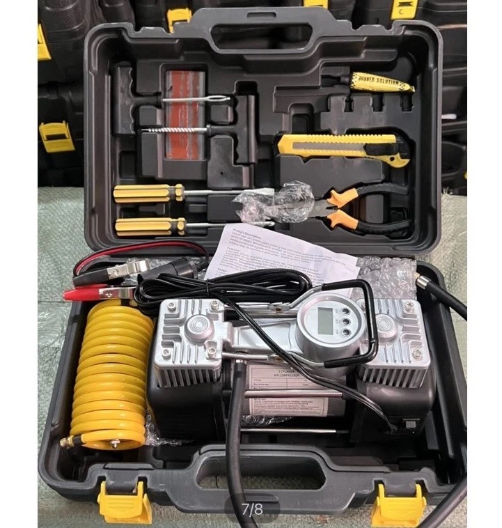 Bơm Lốp Ô Tô Xiaomi MICAR 2 Xi Lanh Siêu Mạnh, Bơm Nhanh, Tặng Bộ Vá Lốp Khẩn Cấp