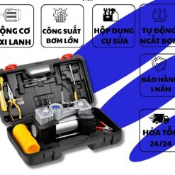 Bơm Lốp Ô Tô Xiaomi MICAR 2 Xi Lanh Siêu Mạnh, Bơm Nhanh, Tặng Bộ Vá Lốp Khẩn Cấp