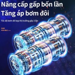 Bơm Lốp Xe Hơi Mini 120W Áp Suất 150 PSI Cầm Tay Không Dây, Có Dây Nhỏ Gọn, Mạnh Mẽ