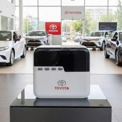 Bơm Lốp Xe Ô Tô Điện Tử Thông Minh Tự Ngắt Xi Lanh 2.5 Màn Hình LCD, BH 12 Tháng