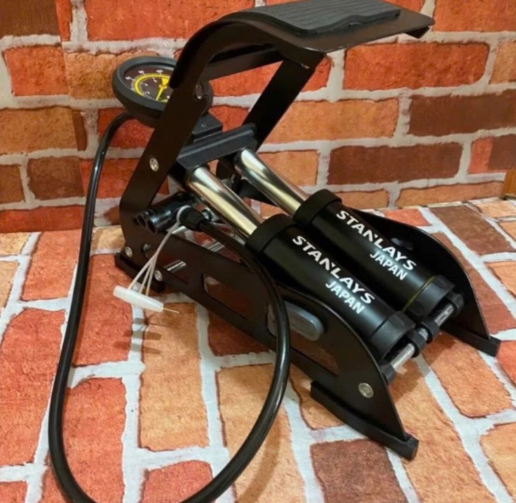 Bơm Ô tô, Xe Máy, Xe Đạp Stanlays 2 Xi Lanh Chính Hãng, Đa Năng, Bền Bỉ