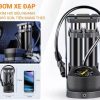Bơm Xe Đạp, Bơm Xe Máy Mini Wisezen Nhỏ Gọn, Van Đa Năng, Áp Suất Cao
