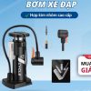 Bơm Xe Đạp & Xe Máy Đạp Chân V-Cycle Mini, Gấp Gọn, Hợp Kim Nhôm Cao Cấp