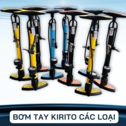 Bơm Xe Đạp & Xe Máy KIRITO Đồng Hồ Áp Suất Chính Xác, Bơm Khỏe, Nhanh Đầy Hơi, Bền Đẹp