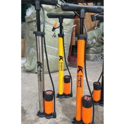 Bơm Xe Đạp – Xe Máy – Ô Tô Bằng Thép Không Gỉ Có Đồng Hồ Đo Áp Suất, Siêu Bền