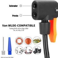 Bơm Xe Di Động Đa Năng Thiết Kế Nhỏ Gọn, Áp Suất Mạnh, Dễ Dùng Cho Mọi Loại Xe