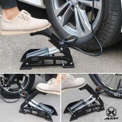 Bơm Xe Máy Đạp Chân AXK, Bơm Hơi Xe Đạp, Xe Máy, Ô Tô Phụ Kiện Cho Gia Đình