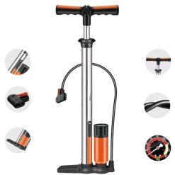 Bơm Xe Máy – Xe Đạp 160PSI Cao Cấp Tích Hợp Đồng Hồ Đo Áp Suất Chính Xác