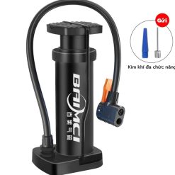 Bơm Xe Máy, Xe Đạp Mini Đa Năng Đầu Van Tiện Lợi, Có Đồng Hồ Đo Áp Suất