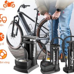 Bơm Xe Máy & Xe Đạp Nhỏ Gọn Đầu Van Đa Năng Tiện Lợi