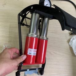 Bơm Xe Máy, Xe Hơi Đạp Chân 2 Xi Lanh Piston Chuyên Dụng CC-100A Lực Bơm Mạnh