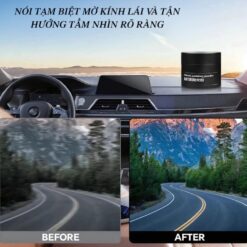 Bột Đánh Bóng Kính Ô Tô, Bột Đánh Bóng Thủy Tinh Ô Tô Tẩy Dầu Mạnh Bột Lau Kính Làm Sạch Màng Dầu Vết Bẩn Kính