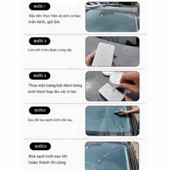 Bột Đánh Bóng Kính Ô Tô, Bột Đánh Bóng Thủy Tinh Ô Tô Tẩy Dầu Mạnh Bột Lau Kính Làm Sạch Màng Dầu Vết Bẩn Kính